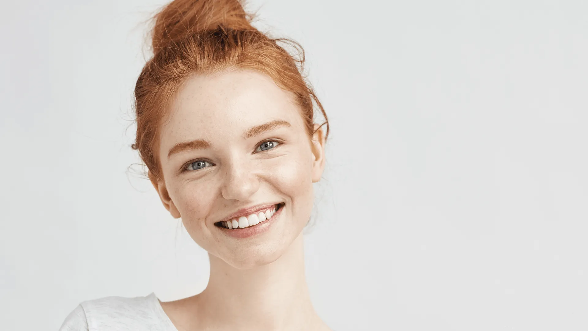 An image of a lady smiling 