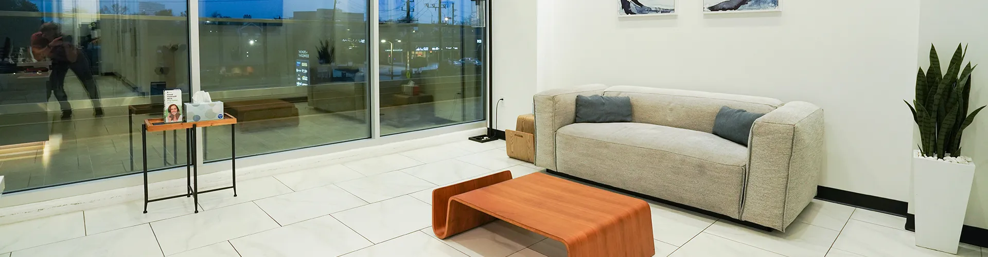 Nu dentistry waiting room.